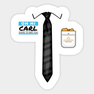 Oh Hi Carl Sticker